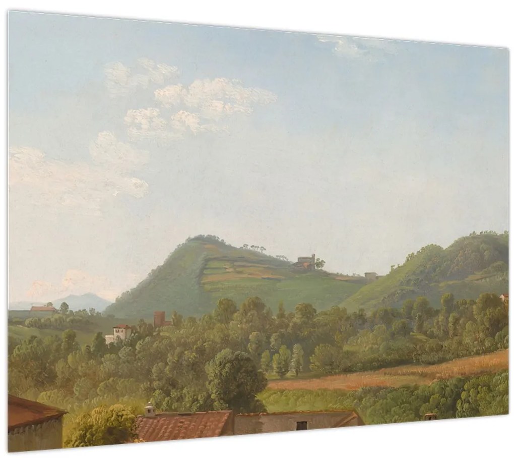 Üveg kép - Simon Denis,  View Near Naples, reprodukciók (70x50 cm)