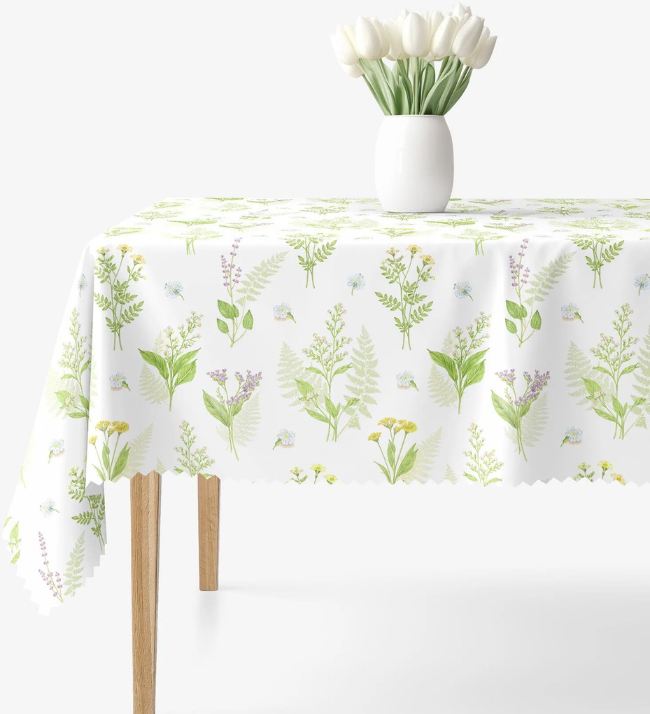 Goldea teflonbevonatú asztalterítő - erdei virágok 120 x 120 cm