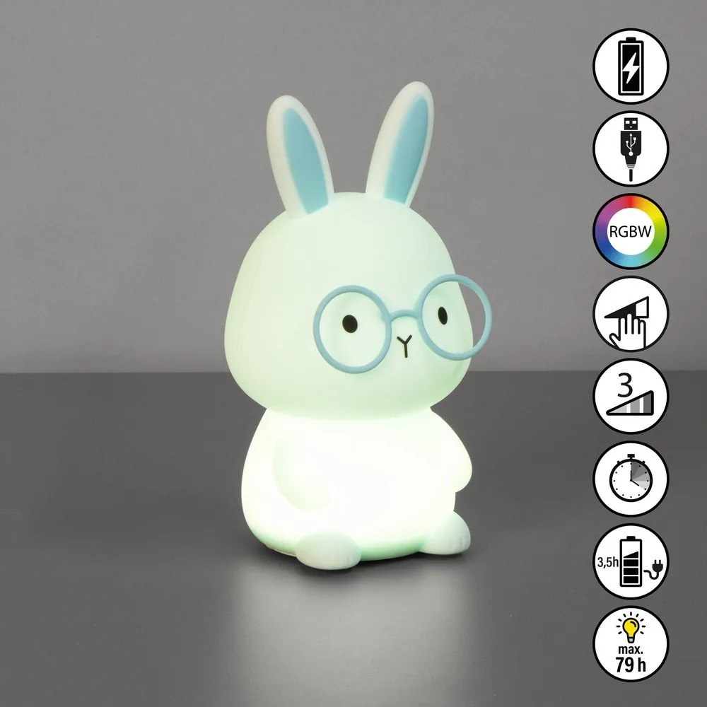 Világoskék gyerek éjjelilámpa Felix – Fischer &amp; Honsel