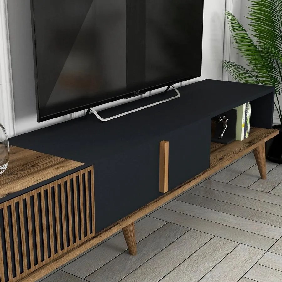 TV szekrény Milan TV - Diós, Antracit