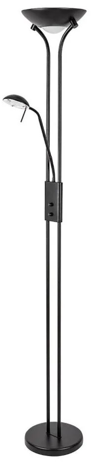 Brilagi - Fényerőszabályozható állólámpa SCARLETT 1xR7s/230W/230V + 1xG9/40W fekete