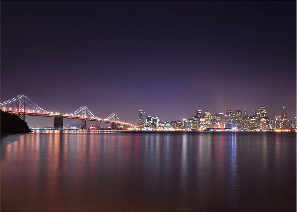 Kilátás San Francisco-ra, California (üvegen) (70x50 cm)