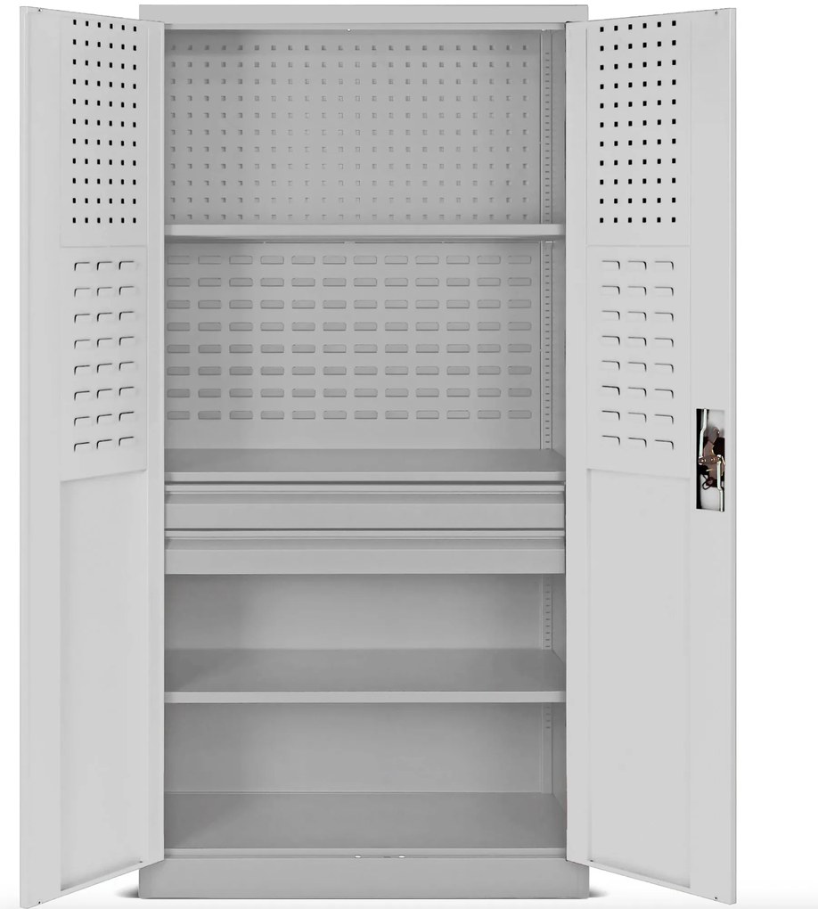 SZYMON szerszámos szekrény, 920 x 1850 x 500 mm, szürke