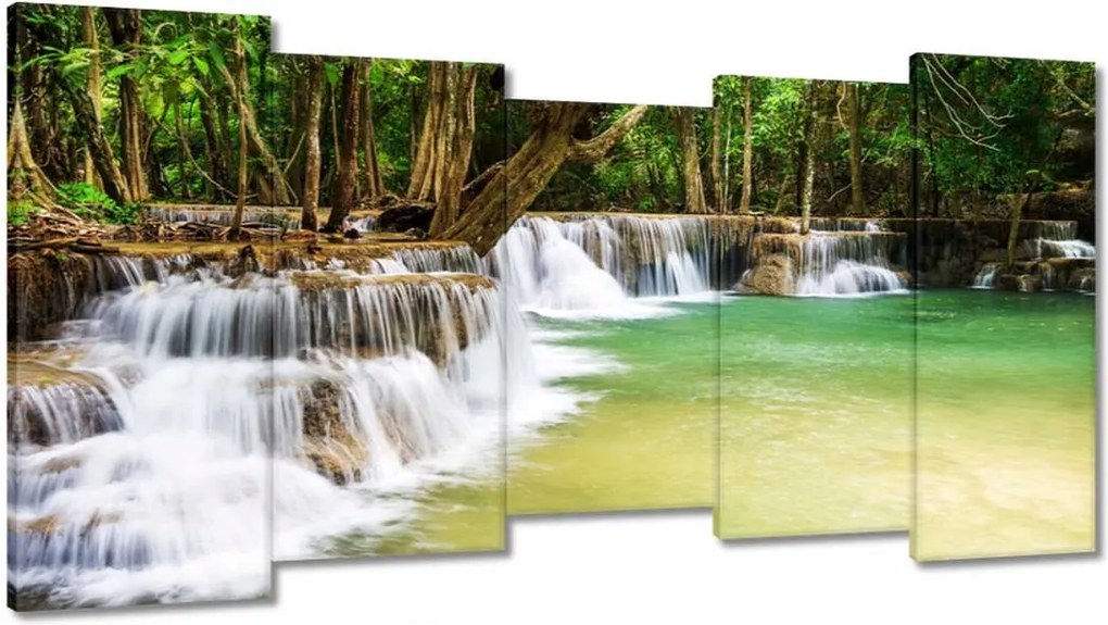 Festmények 150x80 tájkép vízeséssel