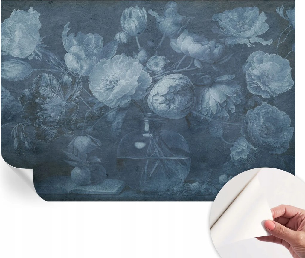 Öntapadós tapéta 3D fali furnér Virágos kompozíció 152x104 cm