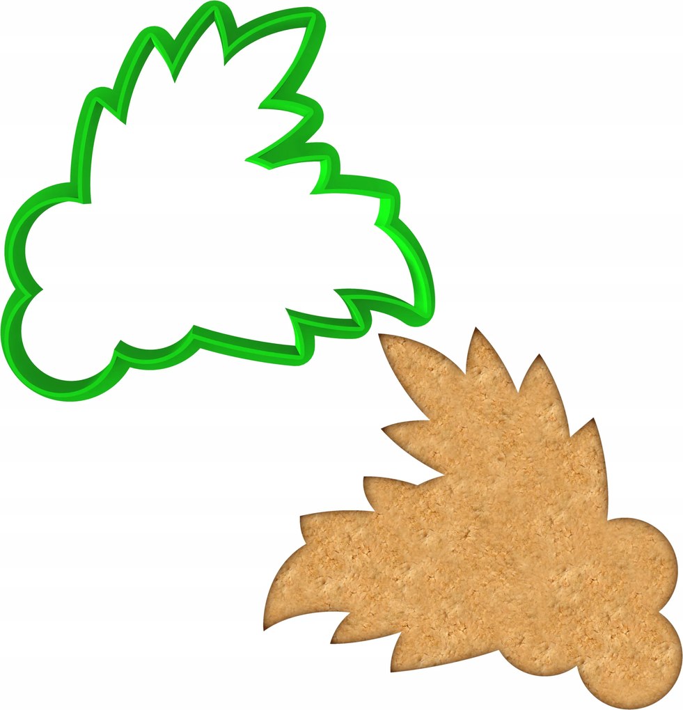 Karácsonyi Forma Mézeskalács lyukasztó Karácsony Fagyöngy 8cm