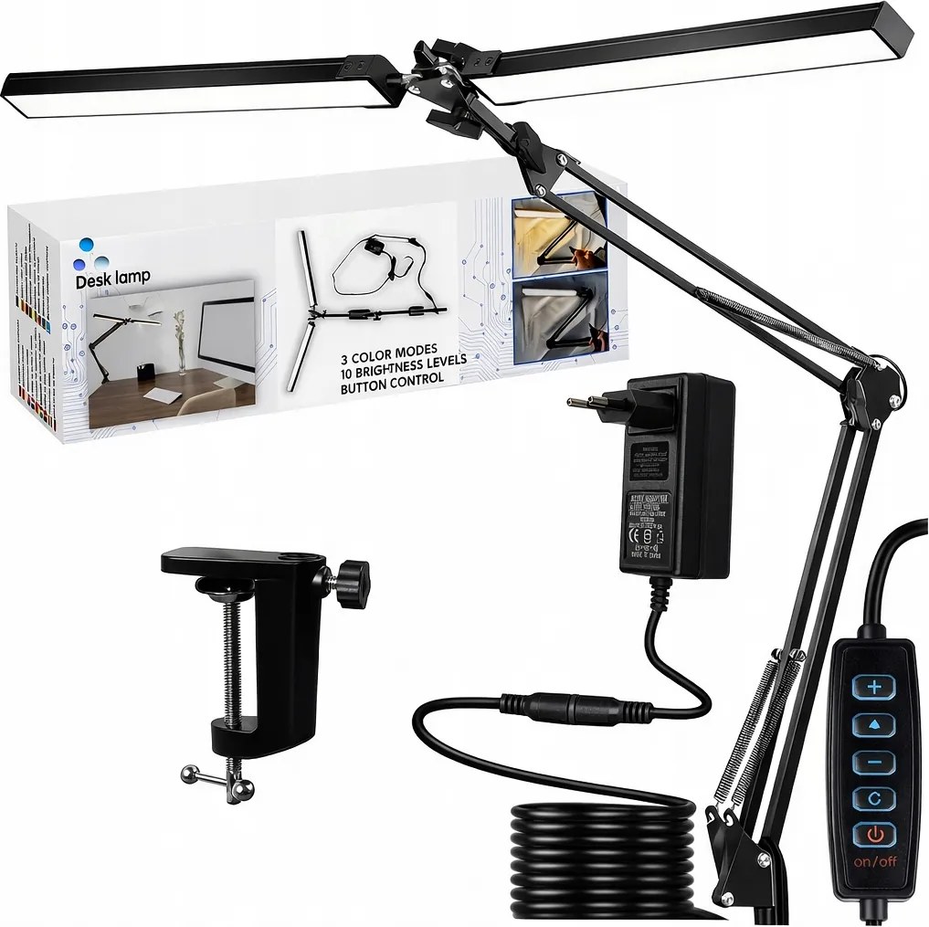 Asztali Led Asztali Lámpa Iskolai Rajzlámpa Irodai Álló 2IN1