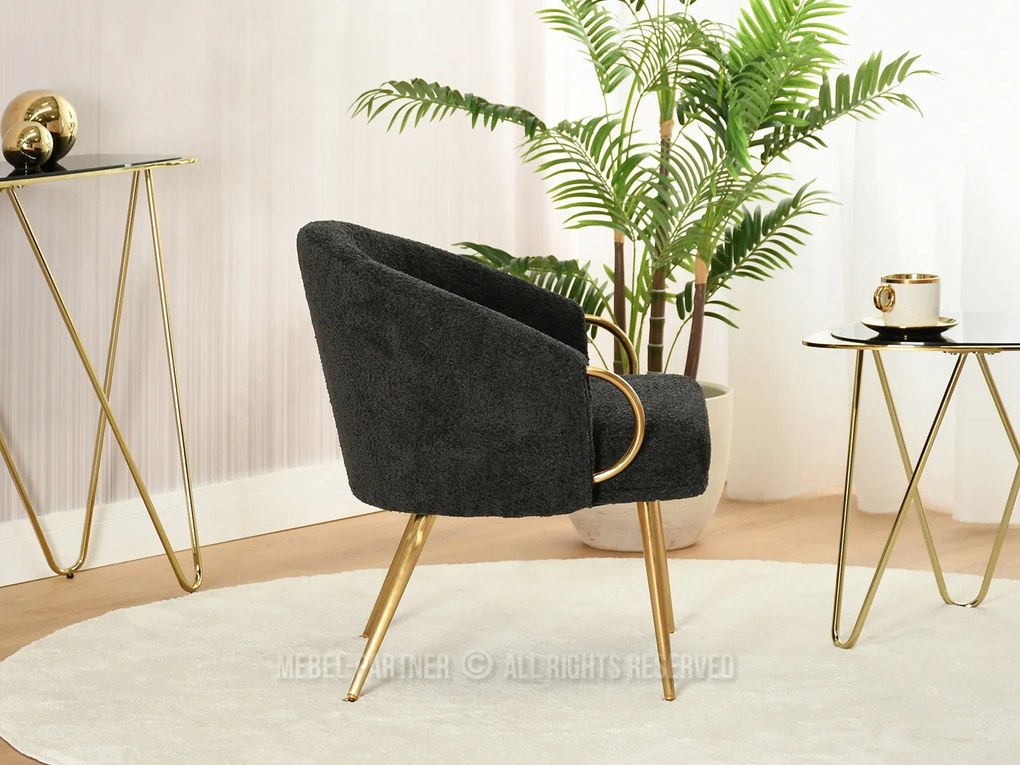 Fotel Carma F (fekete + arany). 1109980