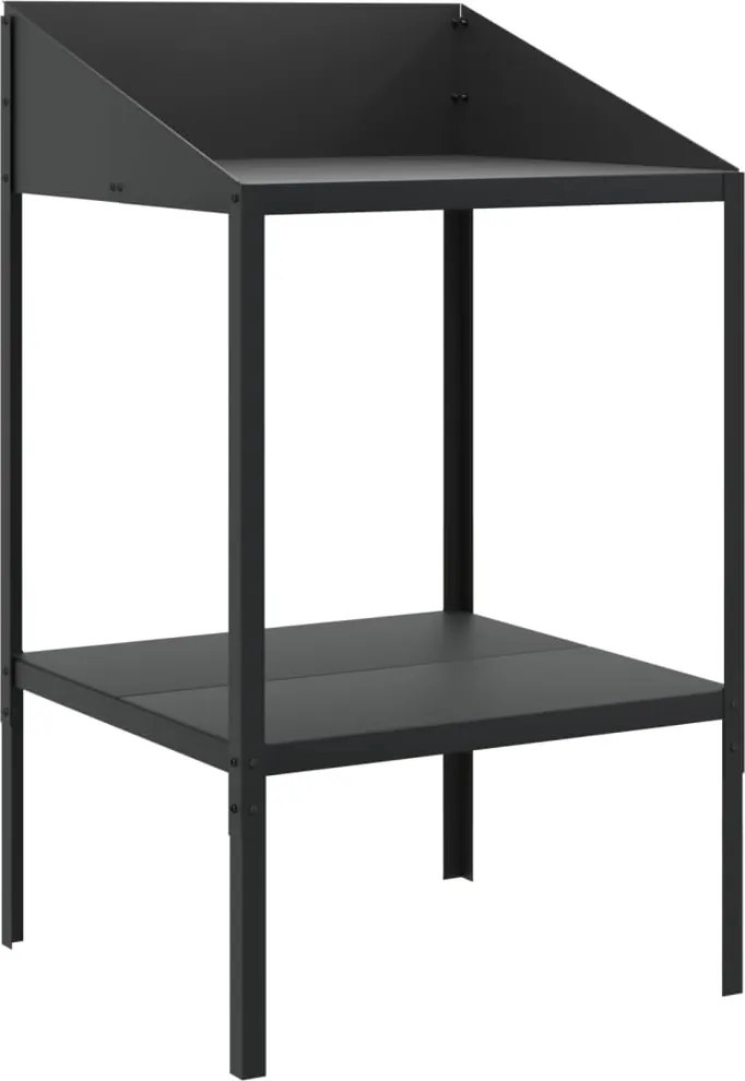 vidaXL antracitszürke horganyzott acél növénytartó 56,5x54,5x100 cm