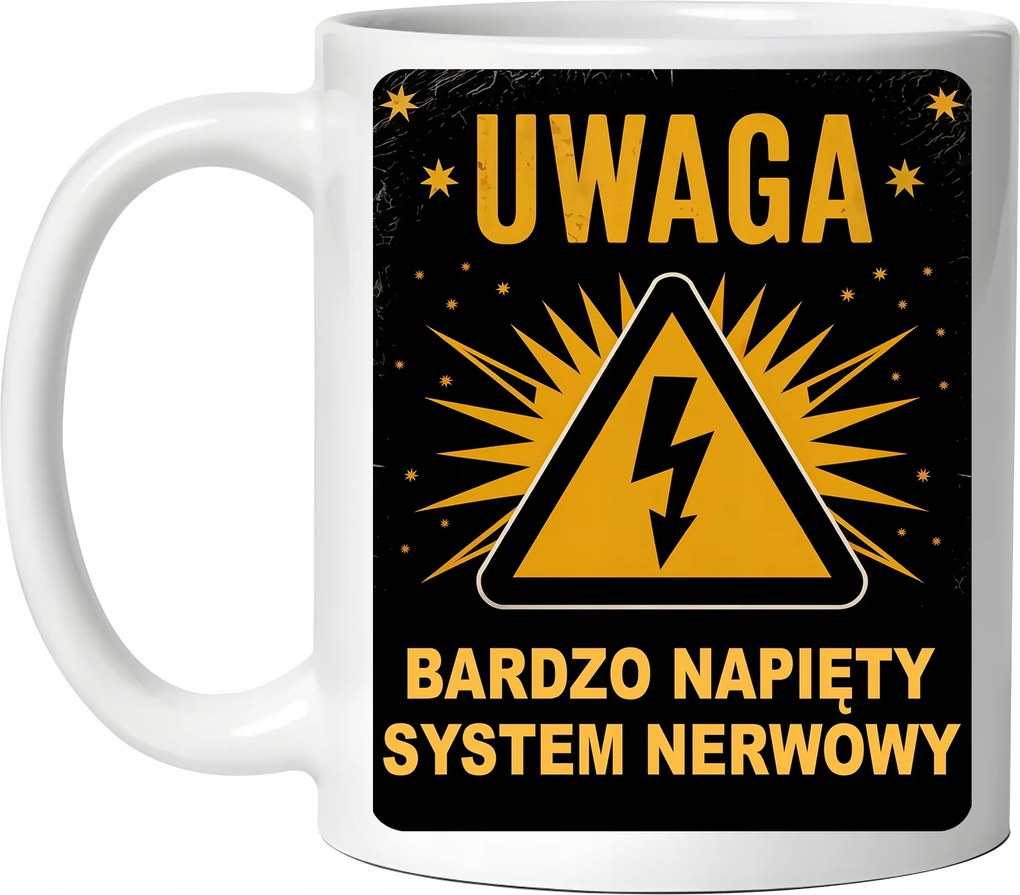 Figyelem Nagyon Feszes Idegrendszer vicces Születésnapi Ajándék Karácsony 330 ml