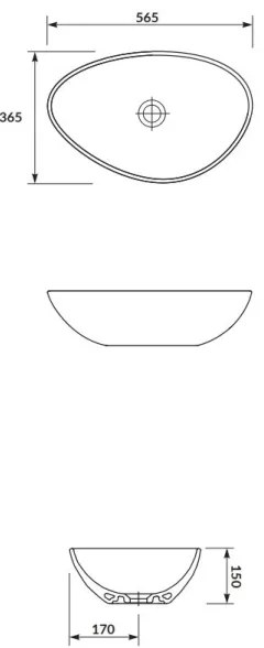 Cersanit K116-052 MODUO 36,5x56,5 cm kerámia mosdó, fényes fehér