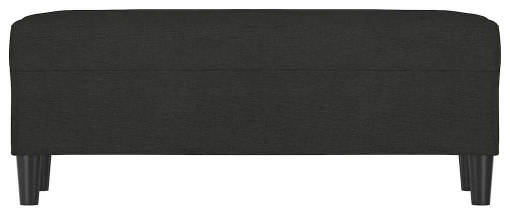 fekete szövet pad 100 x 35 x 41 cm