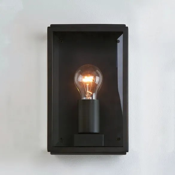 ASTRO LIGHTING 1095001 HOMEFIELD Modern Kültéri Fali Lámpa Matt Fekete, Átlátszó E27 IP44