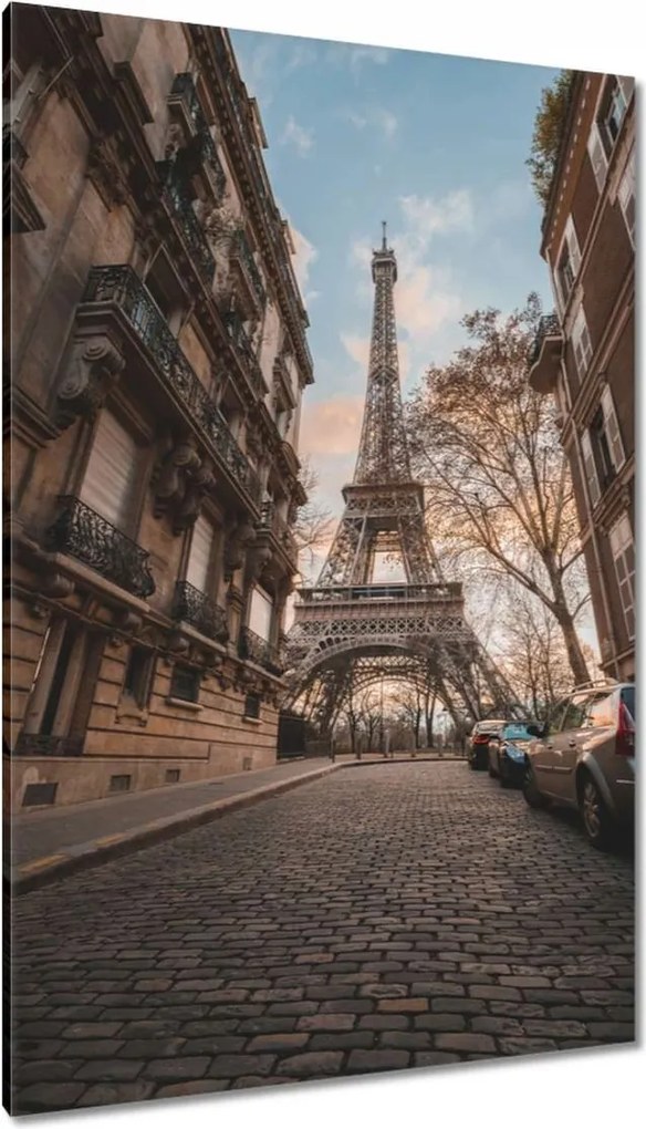 Vászonkép 80x120 Eiffel-torony Párizs utca