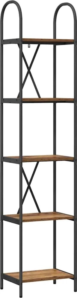 vidaXL Könyvespolc Öreg fa 40 x 30 x 183 cm Faanyag