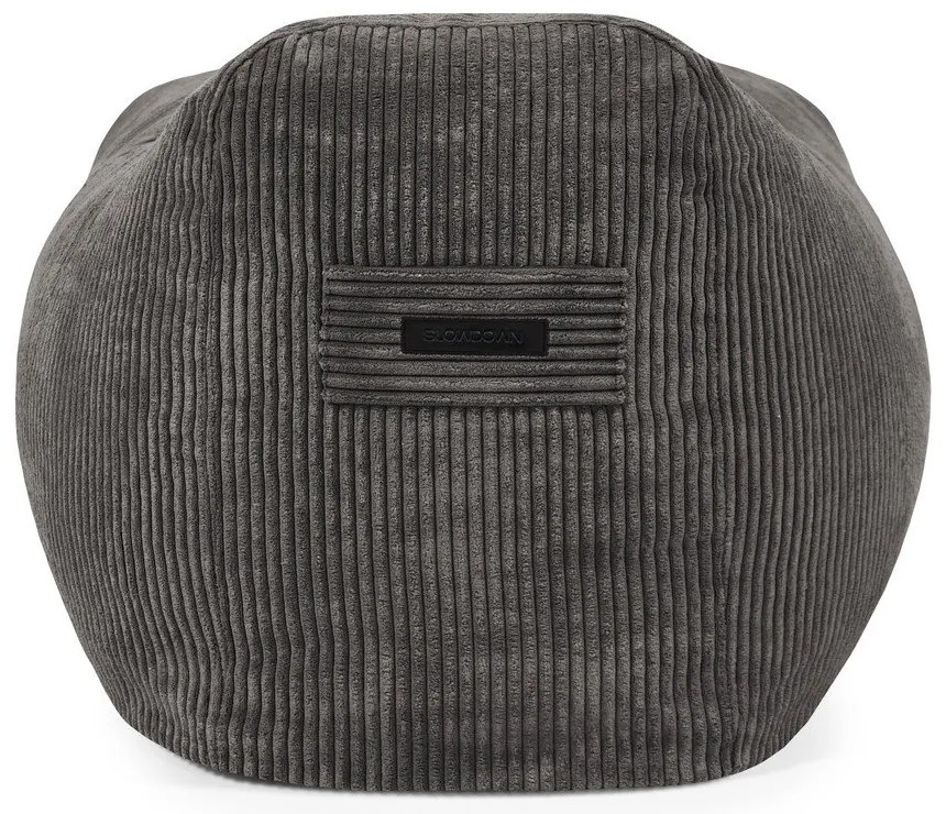 Krémszínű kordbársony babzsákfotel Snug 130 – SLOWDOWN