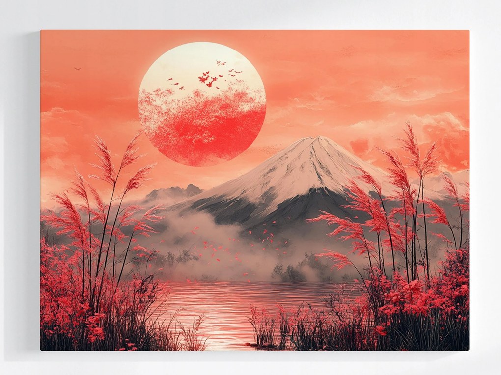 Poszter Tájkép Japán Hegy Fuji Fudzsi 80x60