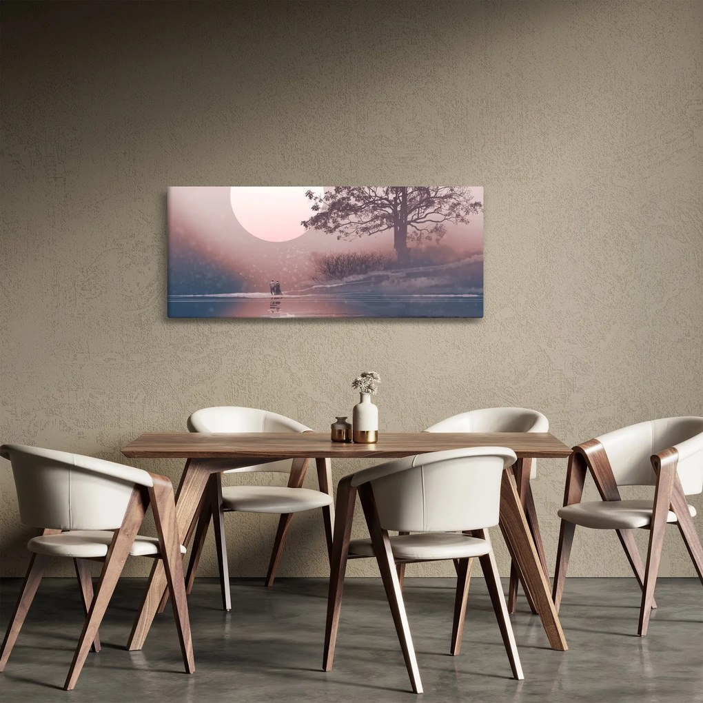Kép - szerelmes pár (120x50 cm)