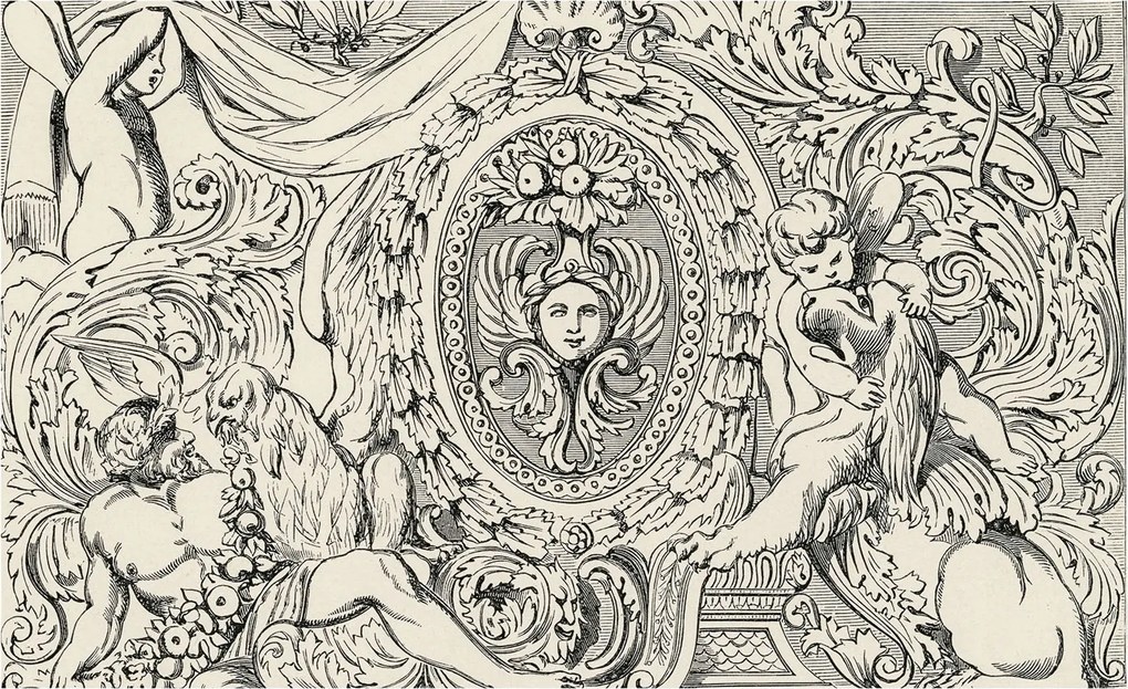 Fotótapéta Flizelin Design Divatos gazdagság díszek 416x254 Ragasztó