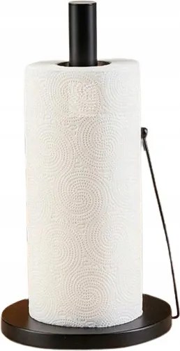 Smukee Fekete konyhai törölközőtartó állvány 15 x 15 x 32,5 cm