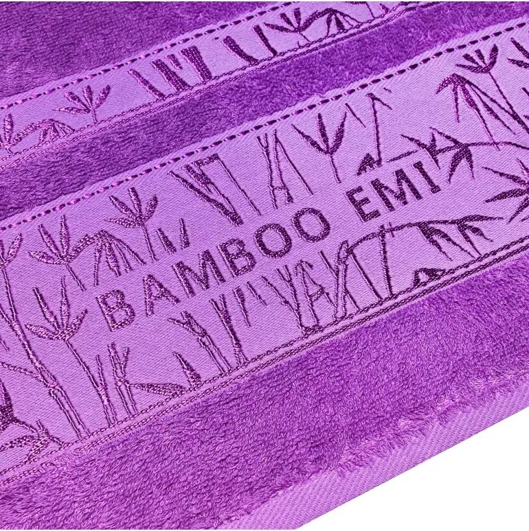 EMI lila bambusz fürdőlepedő 70 x 140 cm