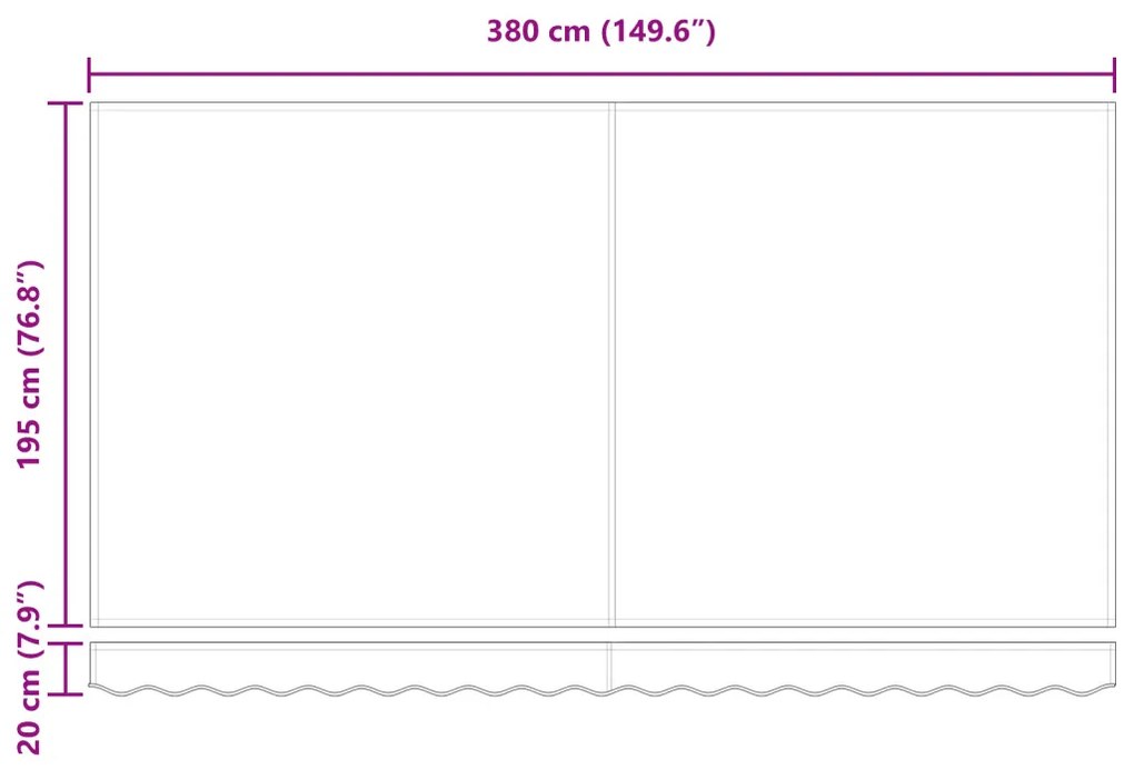 Napellenző Csere Anyag 4x2 m-es Kerethez Kék és Fehér