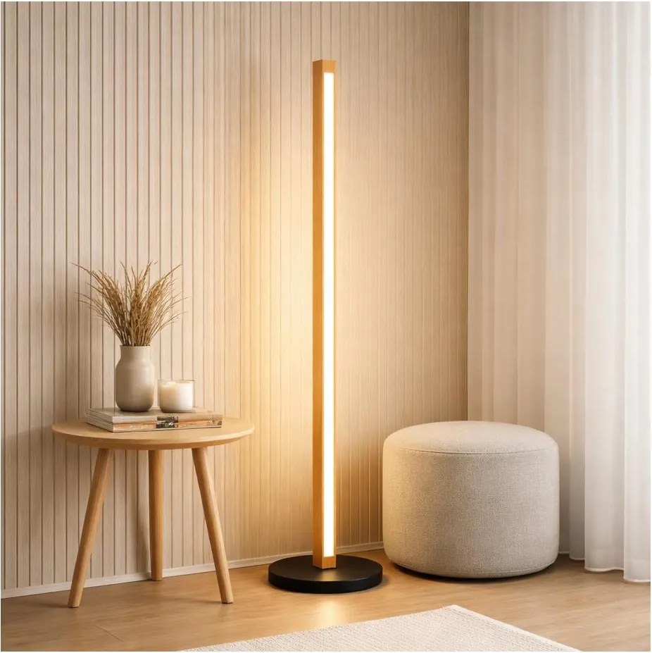 LED állólámpa VERDE LED/18W/230V 3000K tölgy/fekete