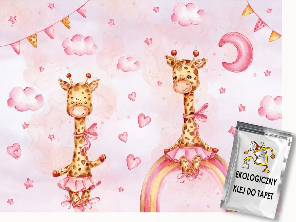 Fotótapéta Flizelina Ég Hold Szivárvány Zsiráf Tánc Balett 350x250 ragasztó