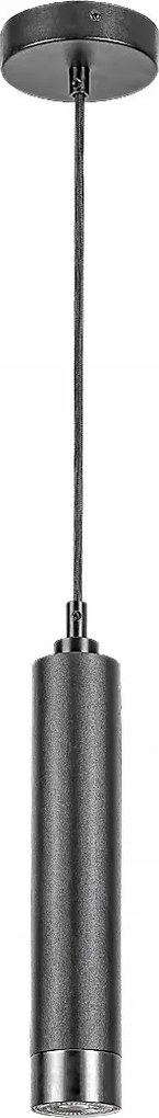 Függő lámpa cső GU10 1X5W matt fekete szín 5076 Zircon Rabalux