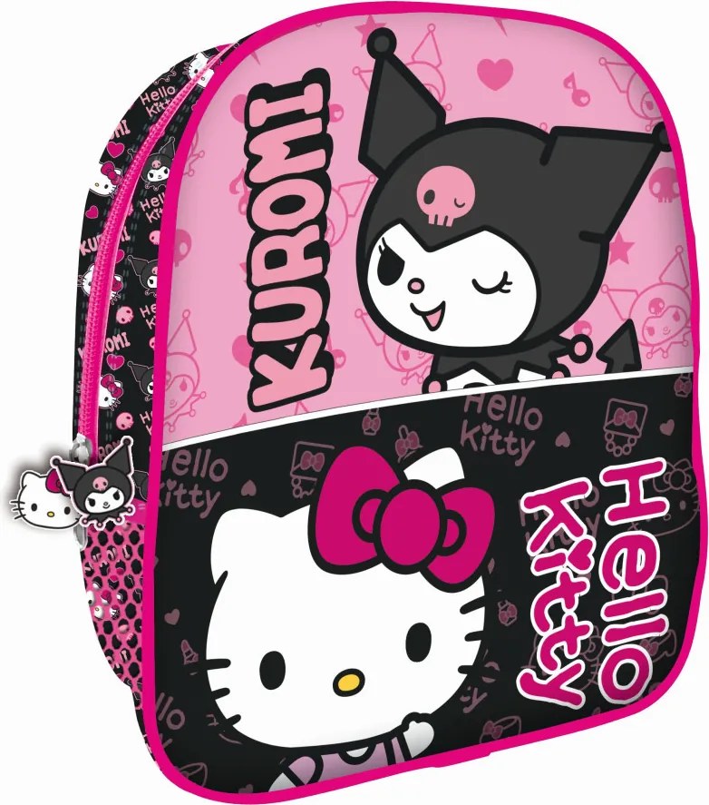 Hello Kitty & Kuromi hátizsák, táska 26 cm