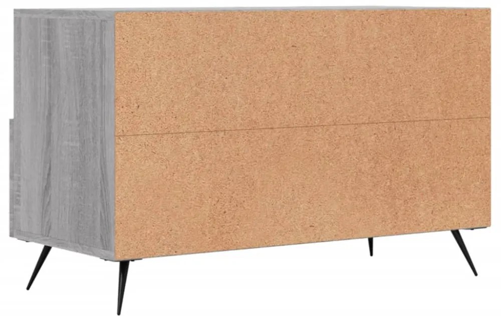 szürke sonoma színű szerelt fa TV-szekrény 80x36x50 cm