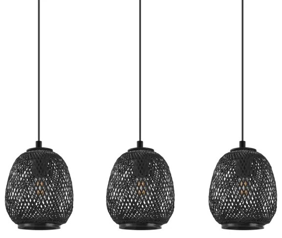 Eglo 43266 - Csillár zsinóron DEMBLEBY 1 3xE27/40W/230V