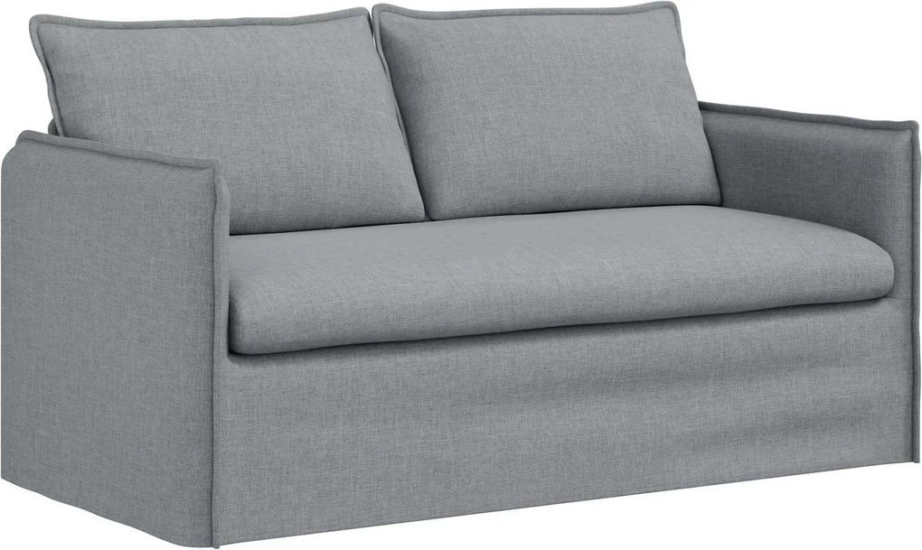 vidaXL Kanapé Világosszürke 156 x 82 x 85 cm szövet