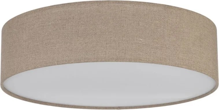 TK LIGHTING 10166 EARTH Ernyős Mennyezeti Lámpa Fehér, Természetes Vászon E27 IP20