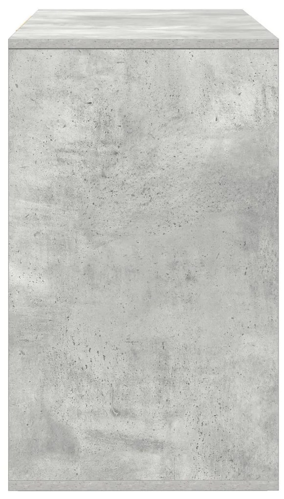 Oldalszekrény Beton Szürke 120x41x75 cm Műanyag Fa