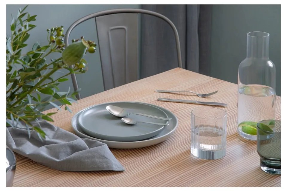 Ezüstszínű rozsdamentes acél evőeszköz készlet 16 db-os Thebe – Gense