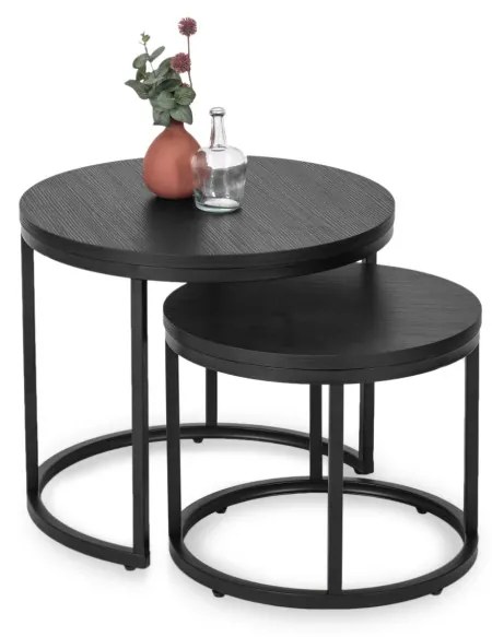 Set masuță de cafea neagră MANU