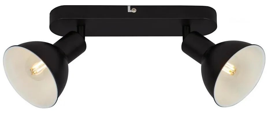 Briloner 2674-025 - Spotlámpa RETRO 2xE14/25W/230V fekete