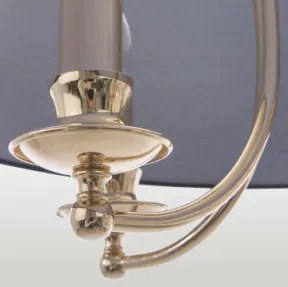 COSMOLIGHT P05896AU-BK ABU DHABI Ernyős Függesztett Lámpa Fekete, Arany E14 IP20