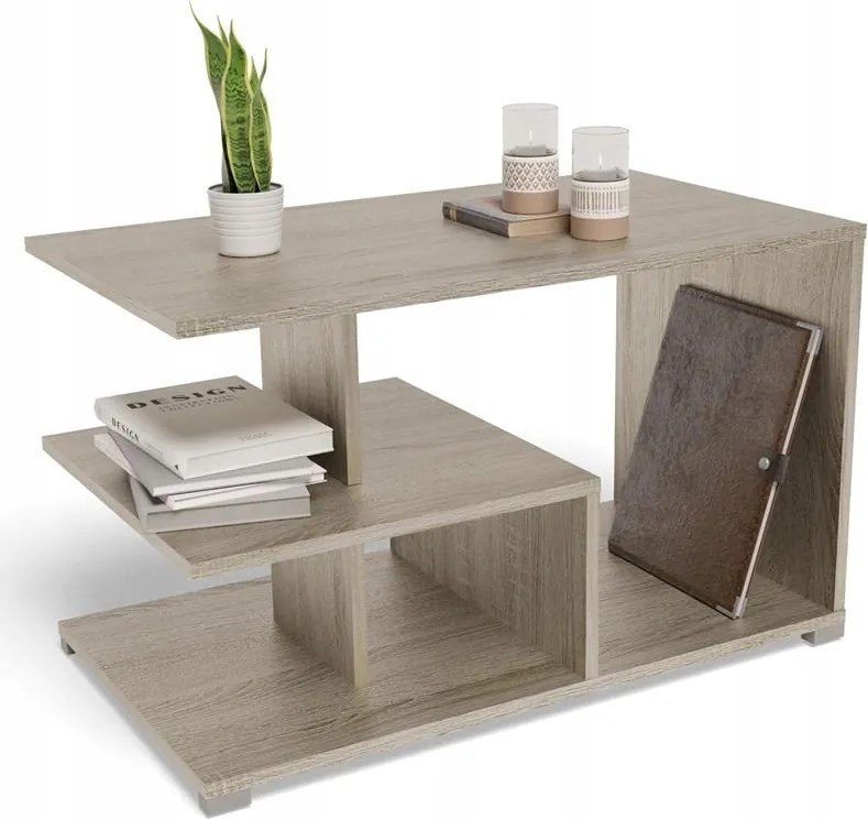 Dohányzóasztal pad Texas EX3 sonoma lemez 18mm