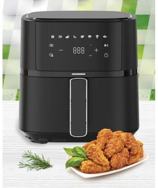 Heinner HAF-B4BK1500 - Forrólevegős fritőz 4 l 1500 W/230 V fekete