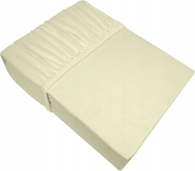 Frotex gumis jersey lepedő 100x200 krémszínű