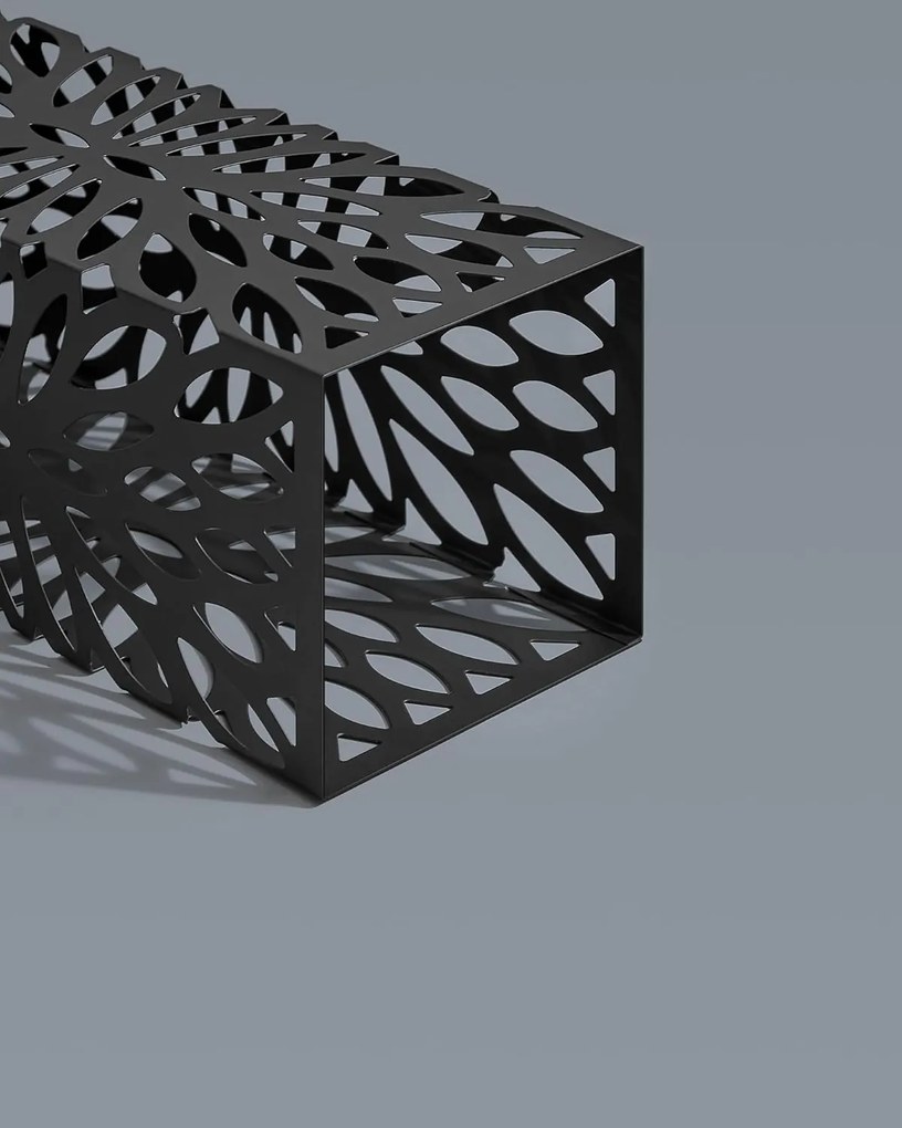 Esernyőtartó, szabadon álló esernyőtároló állvány, levehető csepegtetőtálcával, 4 akasztóval, fekete