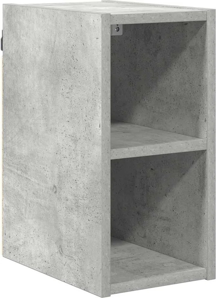 vidaXL Függő szekrény tárolóval Beton Szürke 20 x 29,5 x 40 cm Faanyag