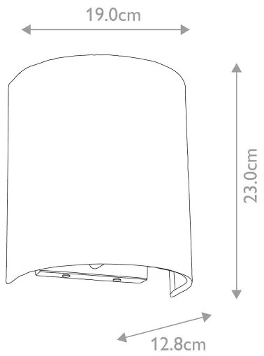 Elstead DL-COOPER-S-IV-AB - COOPER fali lámpa 1xE27/60W/230V arany