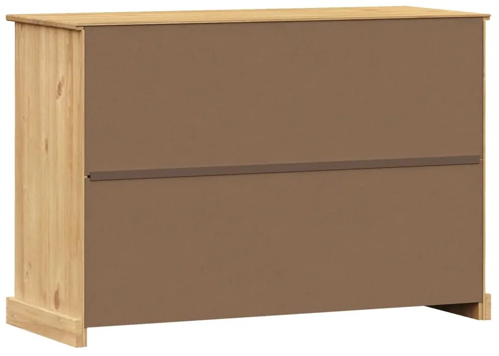 VIGO tömör fenyőfa fiókos tálalószekrény 113x40x75 cm