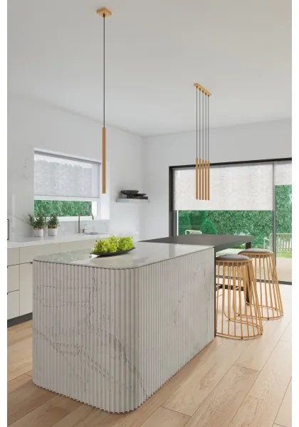 Sollux SL.1171 - Csillár zsinóron PASTELO 3xG9/8W/230V arany