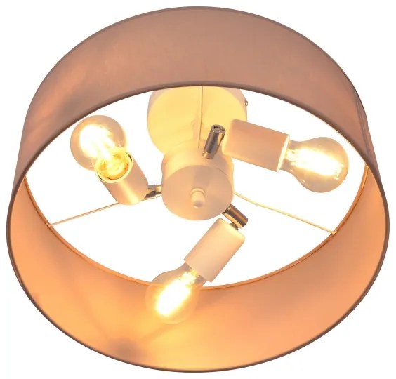 Csillár rúdon ALBA 3xE27/15W/230V rózsaszín