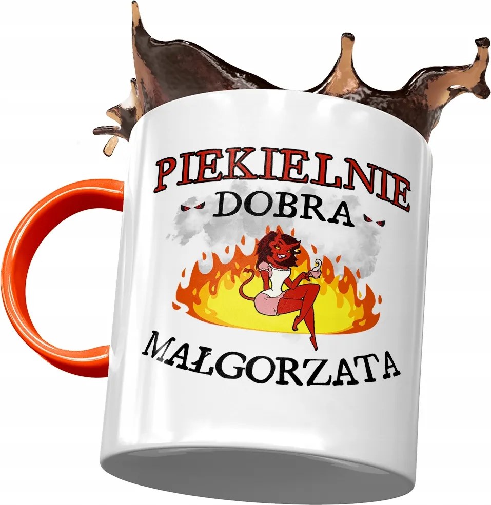 Narancssárga Bögre Margit Barátnő Feleség Nyomtatott Fotóval