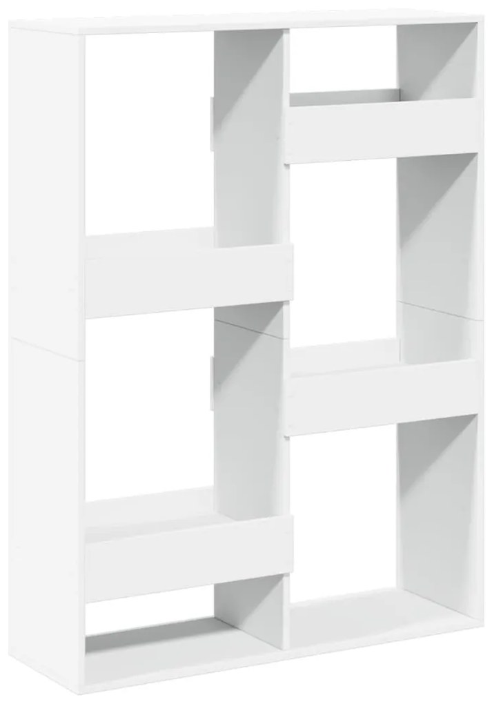 fehér szerelt fa térelválasztó 100 x 33 x 135 cm